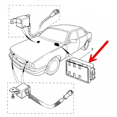 USED Airbag Diagnostic Module  LNA2278AA